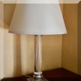 D24. Pair of Restoration Hardware lucite table lamps. 